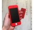 360° kryt silikónový iPhone 5/5S/SE - červený